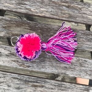 Purple‎ & Pink Yarn Stylish Handmade Key Chain